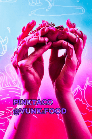 vunkfood pink taco foodporn vunkfood GIF