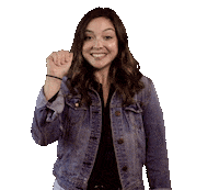 Shrug Finger Guns Sticker by BradyGifs
