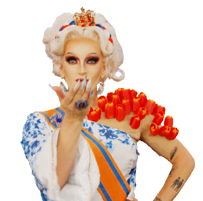 Rupauls Drag Race Kiss Sticker by Videoland