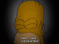 homer simpson pain GIF