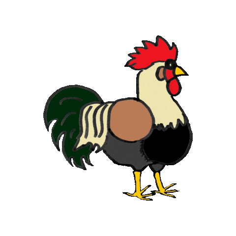Rooster Hahn Sticker