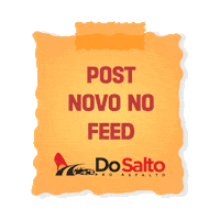 Novo Post Sticker by DO SALTO PRO ASFALTO