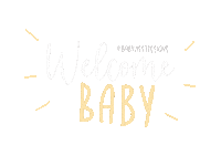 babynestdesigns baby welcome babies baby girl Sticker
