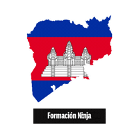 Cambodia Flag Sticker by Formación Ninja