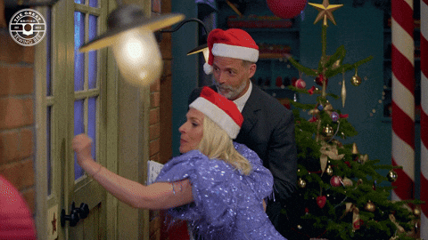 Christmas Singing GIF by The Great British Sewing Bee