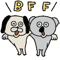 Happy Best Friend Sticker by aicopan
