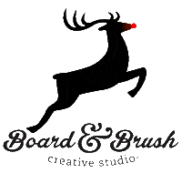 Rudolph The Red-Nosed Reindeer Diy Sticker by Board & Brush Creative Studio
