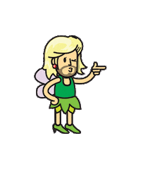 cole tinkerbell Sticker by Bongo's Bingo