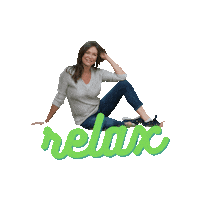 Take It Easy Relax Sticker by Tessa Gelisio