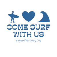 wavesofrecovery sports wave health ocean Sticker