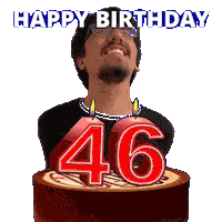 Happy 46Th Birthday Sticker