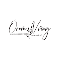 Oromvirag wedding eskuvo virag dekor Sticker