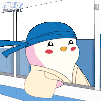 Coming On My Way Sticker by Pudgy Penguins