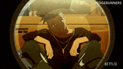 Netflix Sigh GIF by Cyberpunk: Edgerunners