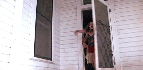 texas chainsaw massacre leather face GIF