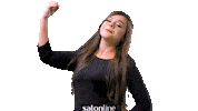 Girl Reaction Sticker by Salon Line