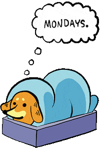 Tired Cat Sticker by Stefanie Shank