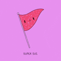 Suspicious Red Flag GIF