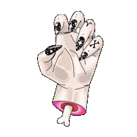 Zombie Nails Sticker