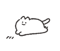 Cat Running Sticker