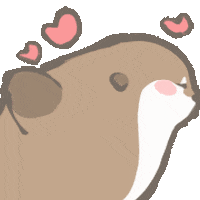 chuchuotter giphyupload love kiss otter Sticker