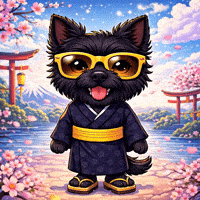 Cherry Blossom Hello GIF by Terry Toto