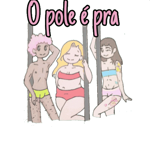poledancerilustra giphyupload pole poledance exotic Sticker