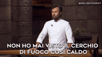 fire carlo GIF by Hell's Kitchen Italia