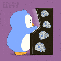 Arcade Playing GIF by Pudgy Penguins