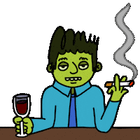 Party Wtf Sticker by herbertonic