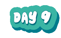 Day 9 Running Sticker