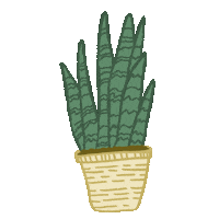 Flower Pot Plant Sticker