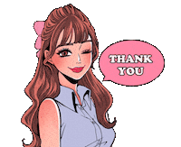 Thanks Sticker by Ladycoco