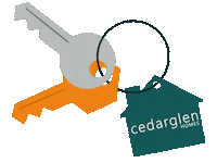 Cedarglen_Homes keys house keys cedarglen cedarglen homes Sticker