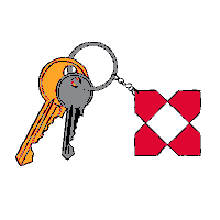 KnightFrankIreland new home keyring knight frank new keys Sticker