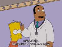 scared bart simpson GIF
