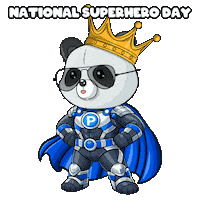 Comic Book Superhero Sticker by PandaPals