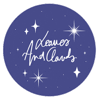 leavesandcloudsshop blue stars cosmic lc Sticker