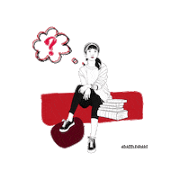 Thinking Student Sticker by Dazzle4Rare