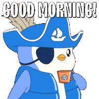 Happy Good Morning Sticker by Pudgy Penguins