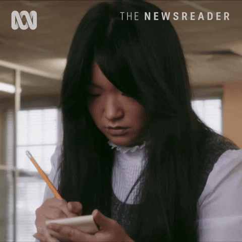Michelle Lim Davidson Writing GIF by ABC TV + IVIEW