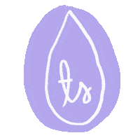 teasadehelmi logo rain background cursive Sticker