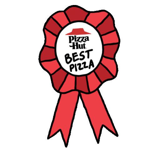 Red Ribbon Illustration Sticker by Pizza Hut