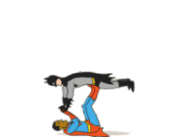 batman superman Sticker