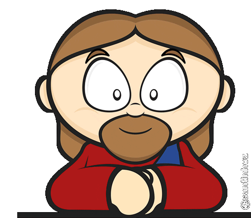 Jesus Sticker by Santinhoz