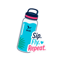 Water Bottle Travel Sticker by Budapest Airport