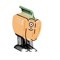 Paprika Sticker by Zdrowostki