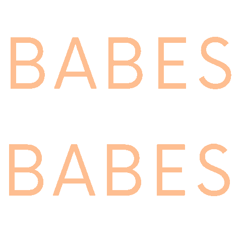 babessocialco pink babe peach bsc Sticker