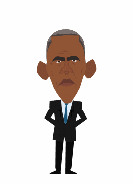 serious barack obama GIF by Animatron