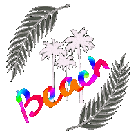 Palm Trees Summer Sticker